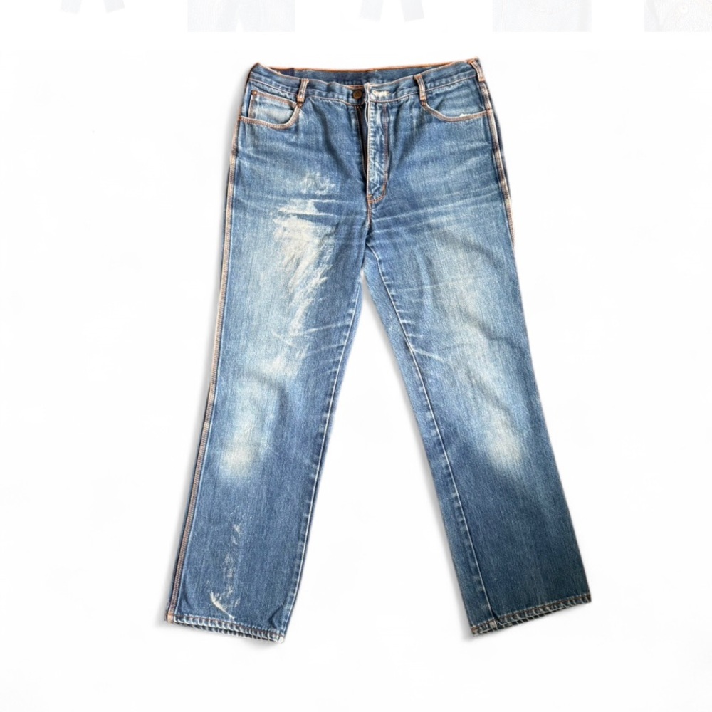 Murjani 70’s High Waisted Denim Jeans. True Vintage Denim  Find.